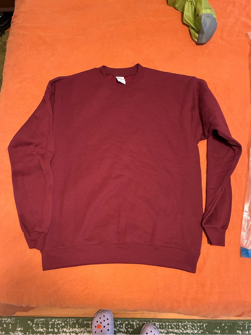 Hanes Men's Crewneck Sweater - Maroon